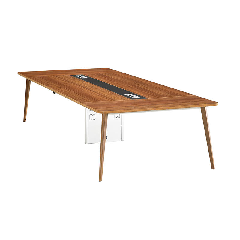 Zhixing Wipha Large Rectangular Conference Room Table with Metal Base